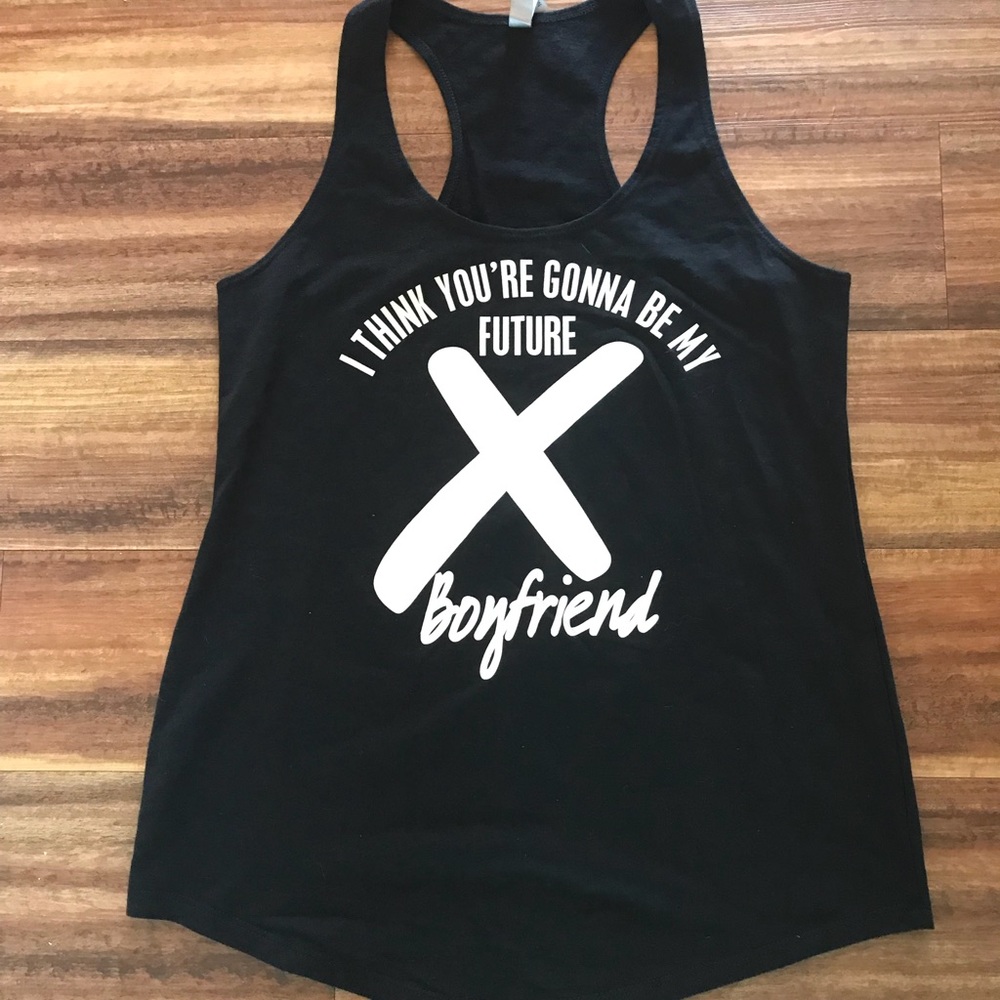 Black “EX boyfriend” Tank Top